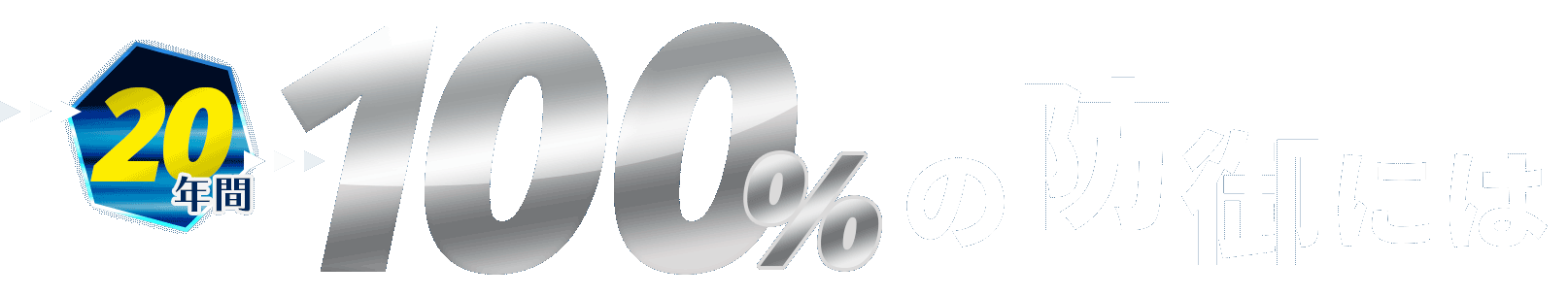 100%の防御には
