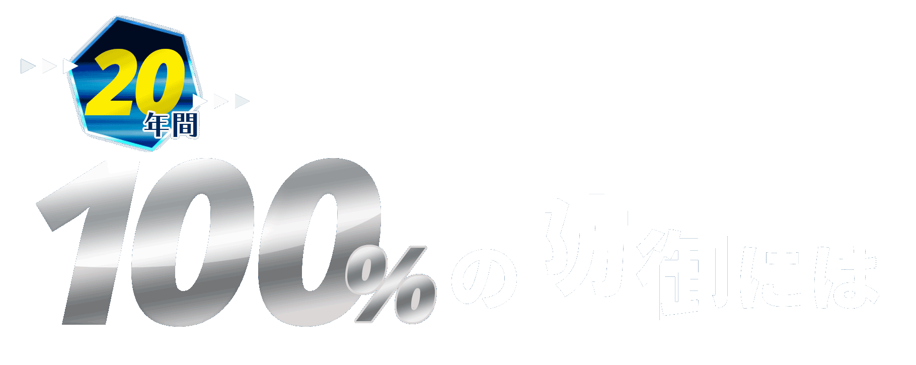 100%の防御には